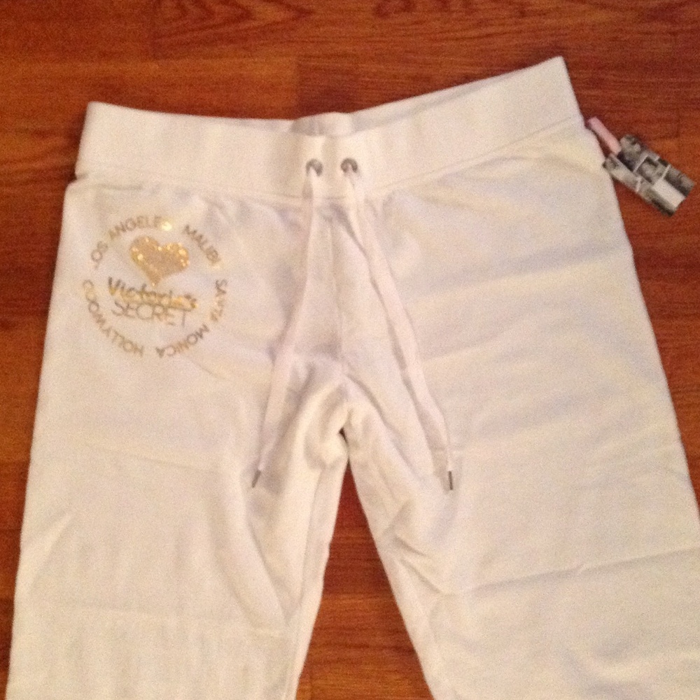 VS Victoria's Secret Supermodel Essential Short Sweat Pant Capri California M - Picture 3 of 5